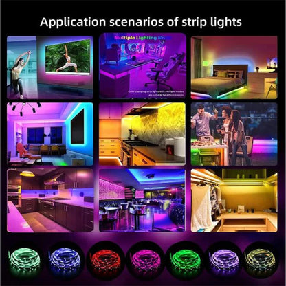 SMD5050 5M USB LED Strip Light TV Desktop Screen Backlight Color Change Bedroom Decor LED Lamp DIY Lighting Atmosphere lighg