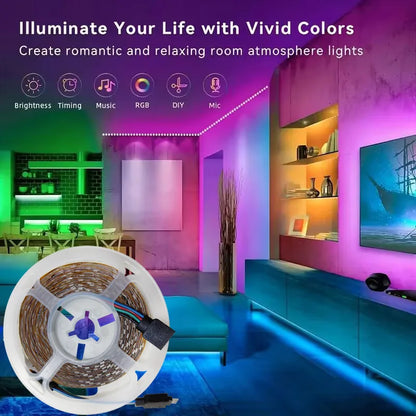 SMD5050 5M USB LED Strip Light TV Desktop Screen Backlight Color Change Bedroom Decor LED Lamp DIY Lighting Atmosphere lighg